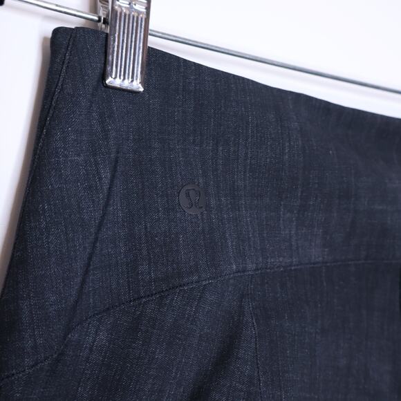 LULULEMON Here to There High Rise Pant Crosshatch Black Performance Women's 10 - Picture 7 of 8